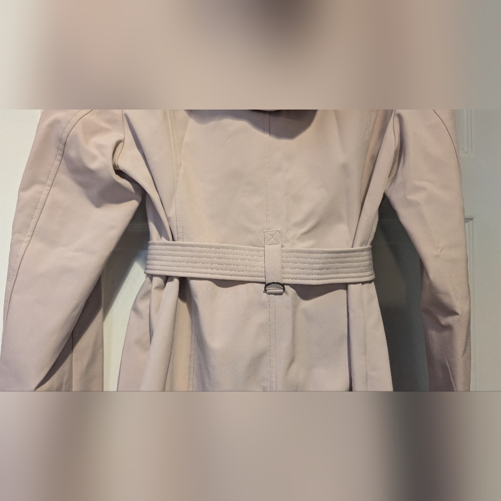 Andrew Marc New York Women's Soft Shell Hooded Trench Coat Size Large Thistle - Picture 11 of 16